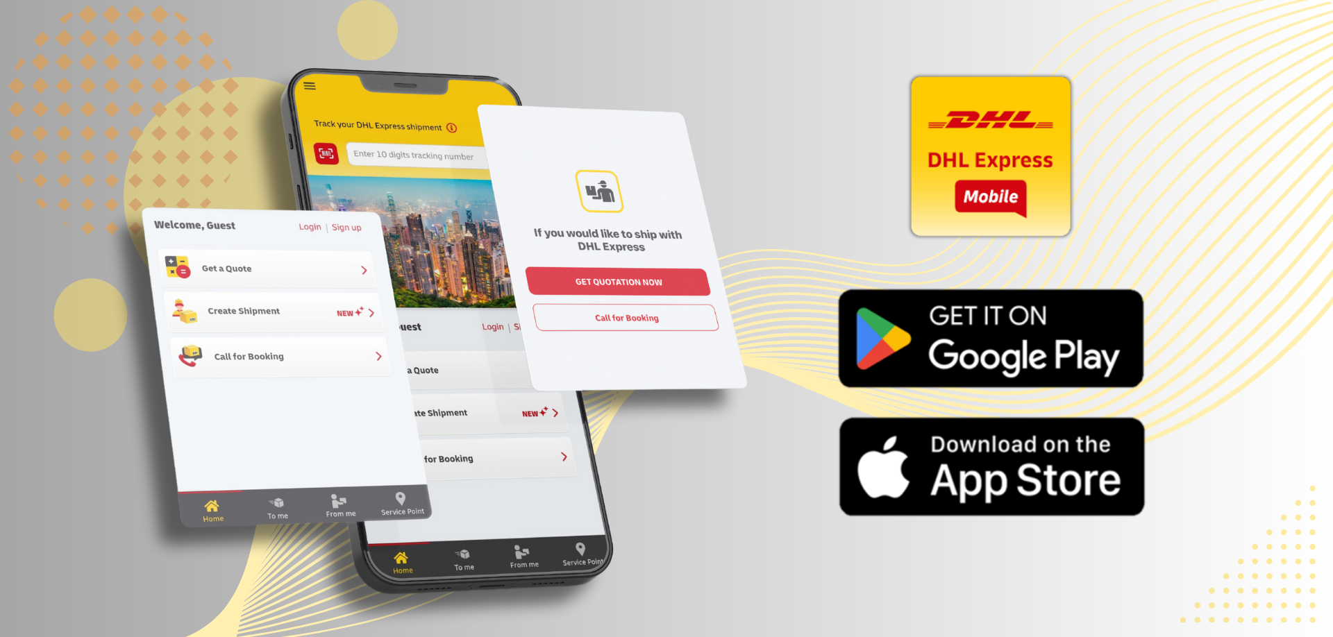 DHL Express Mobile App Create, Track & Manage Shipments DHL Hong